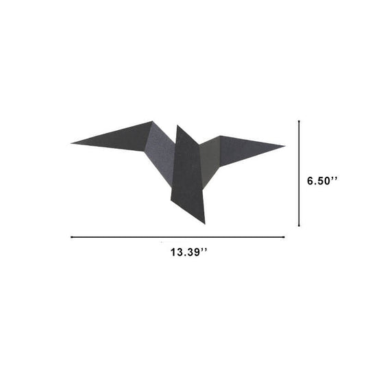 FlightLine | Künstlerische Vogel-Wandlampe in Weiß & Gold Decorique.de