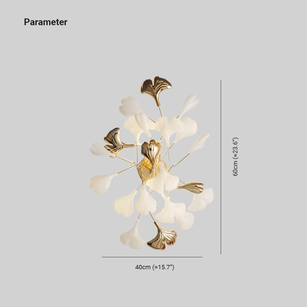 FloralGlow | Elegante florale Wandleuchte Decorique