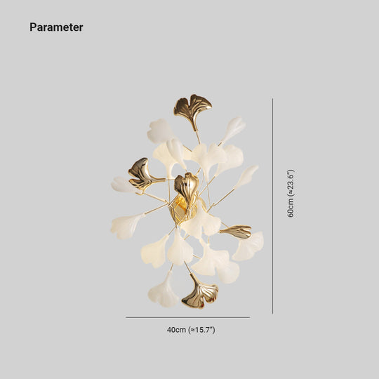 FloralGlow | Elegante florale Wandleuchte Decorique