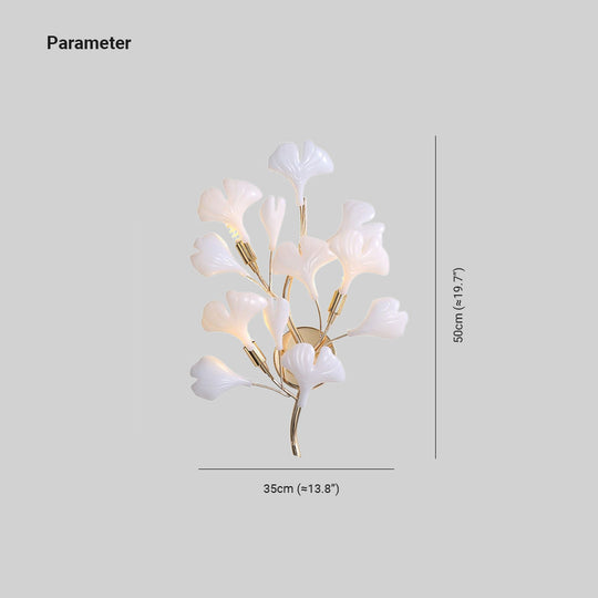 FloralGlow | Elegante florale Wandleuchte Decorique