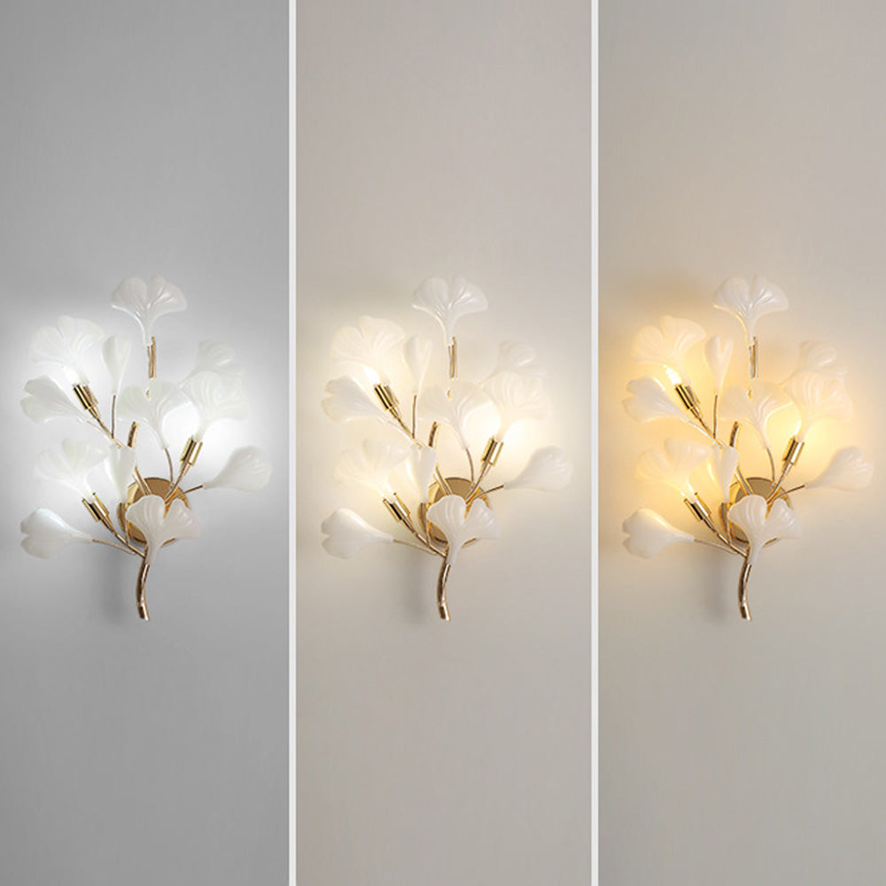 FloralGlow | Elegante florale Wandleuchte Decorique