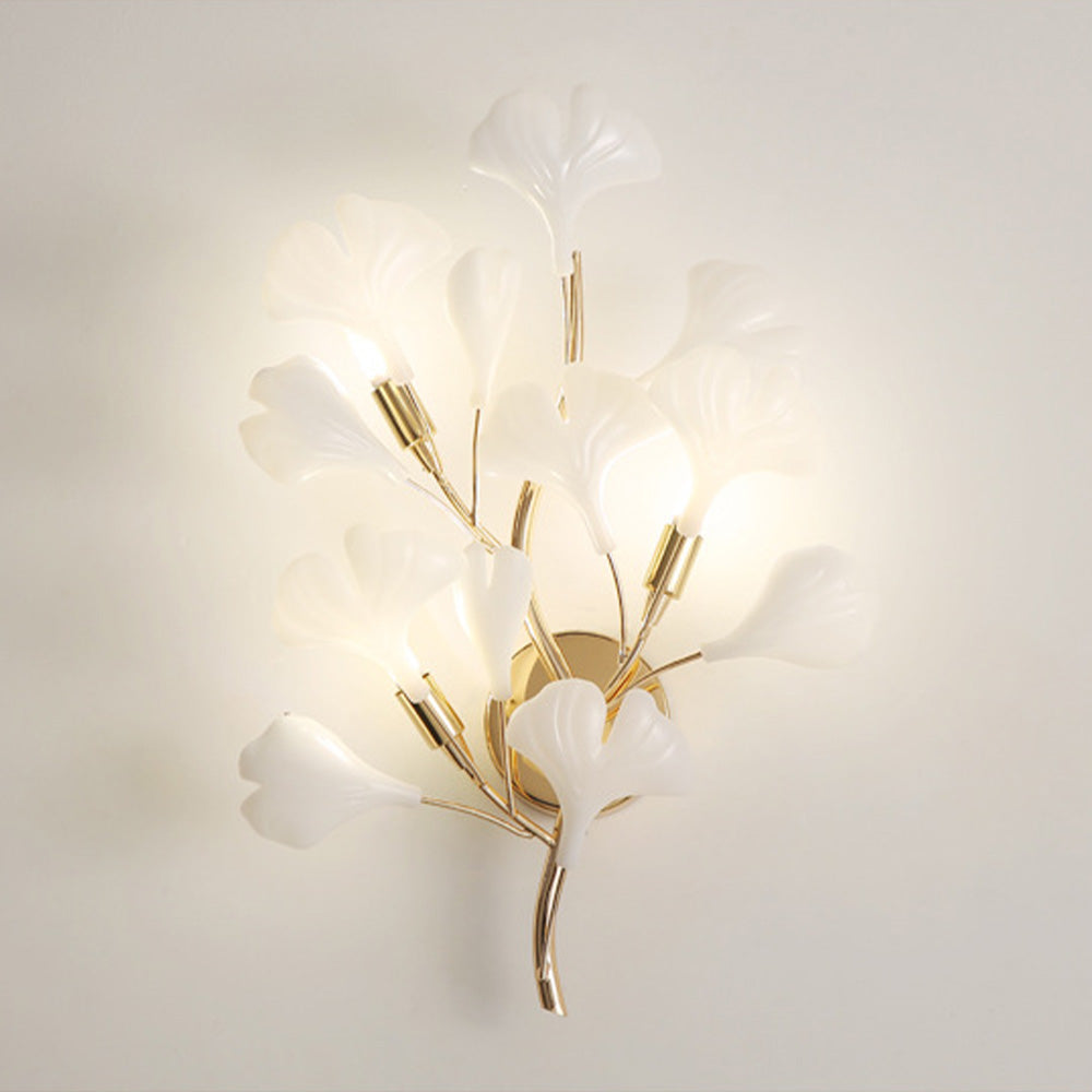 FloralGlow | Elegante florale Wandleuchte Decorique