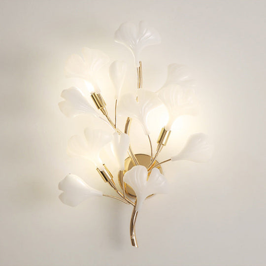 FloralGlow | Elegante florale Wandleuchte Decorique