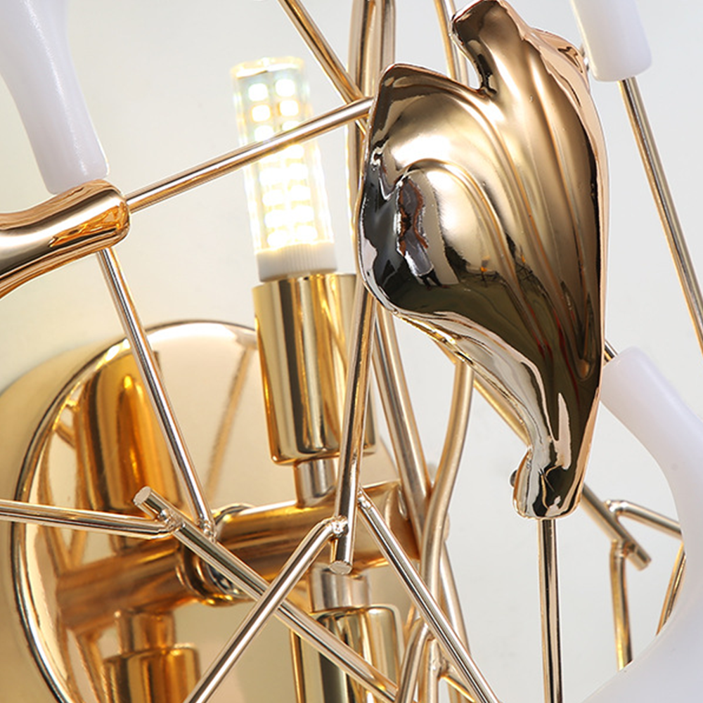 FloralGlow | Elegante florale Wandleuchte Decorique