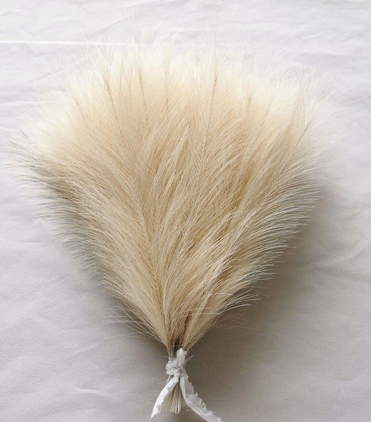 FluffNest | 20 Stück Bohemian Flauschiges Künstliches Pampasgras Bunt Beige 42cm Decorique.de