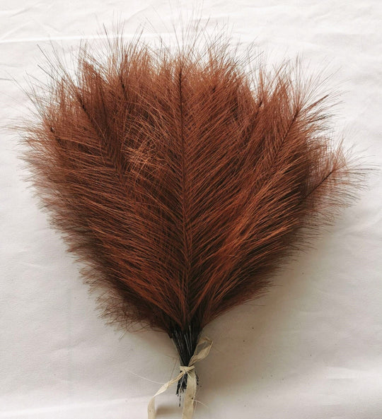 FluffNest | 20 Stück Bohemian Flauschiges Künstliches Pampasgras Bunt Braun 42cm Decorique.de