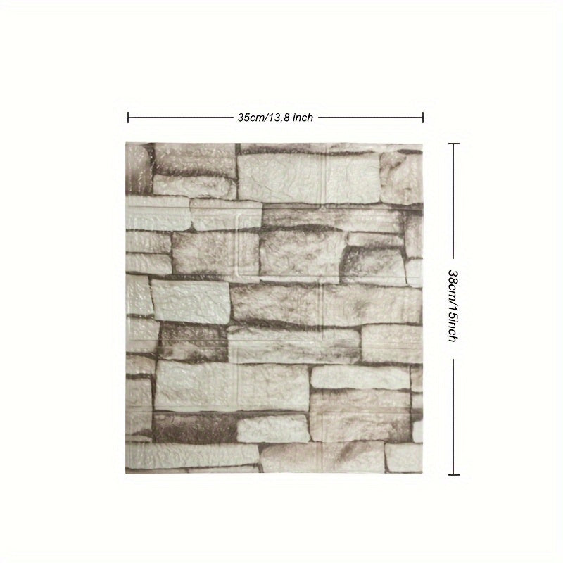 FoamLux | 3D Ziegel Paneele – Geräuschdämpfend & abwischbar Kaffee Decorique.de