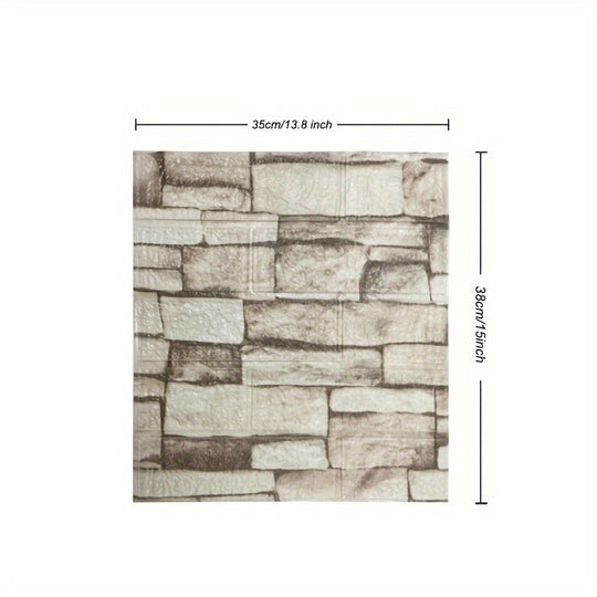 FoamLux | 3D Ziegel Paneele – Geräuschdämpfend & abwischbar Kaffee Decorique.de