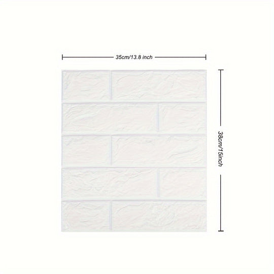 FoamLux | 3D Ziegel Paneele – Geräuschdämpfend & abwischbar Decorique.de