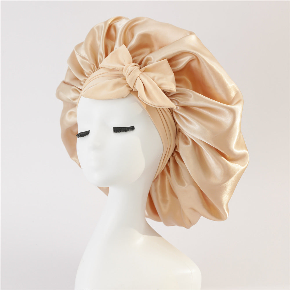FrizzFree | Seiden-Satin-Bonnet – Erwachen Sie mit perfektem Haar Gold Decorique.de