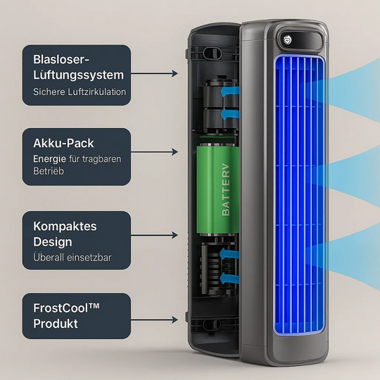 FrostiCool | Wandmontierbarer Raumkühler mit Akku Decorique.de