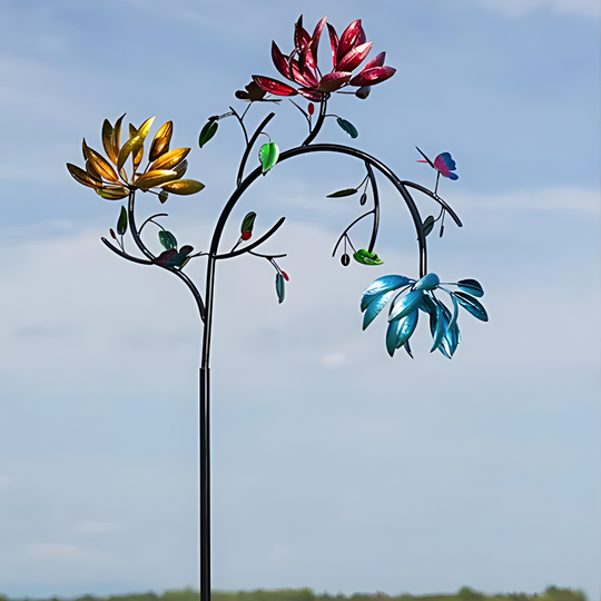 GardenDance | Farbenfrohes Windspiel mit Schmetterlingen & Blumen Decorique.de