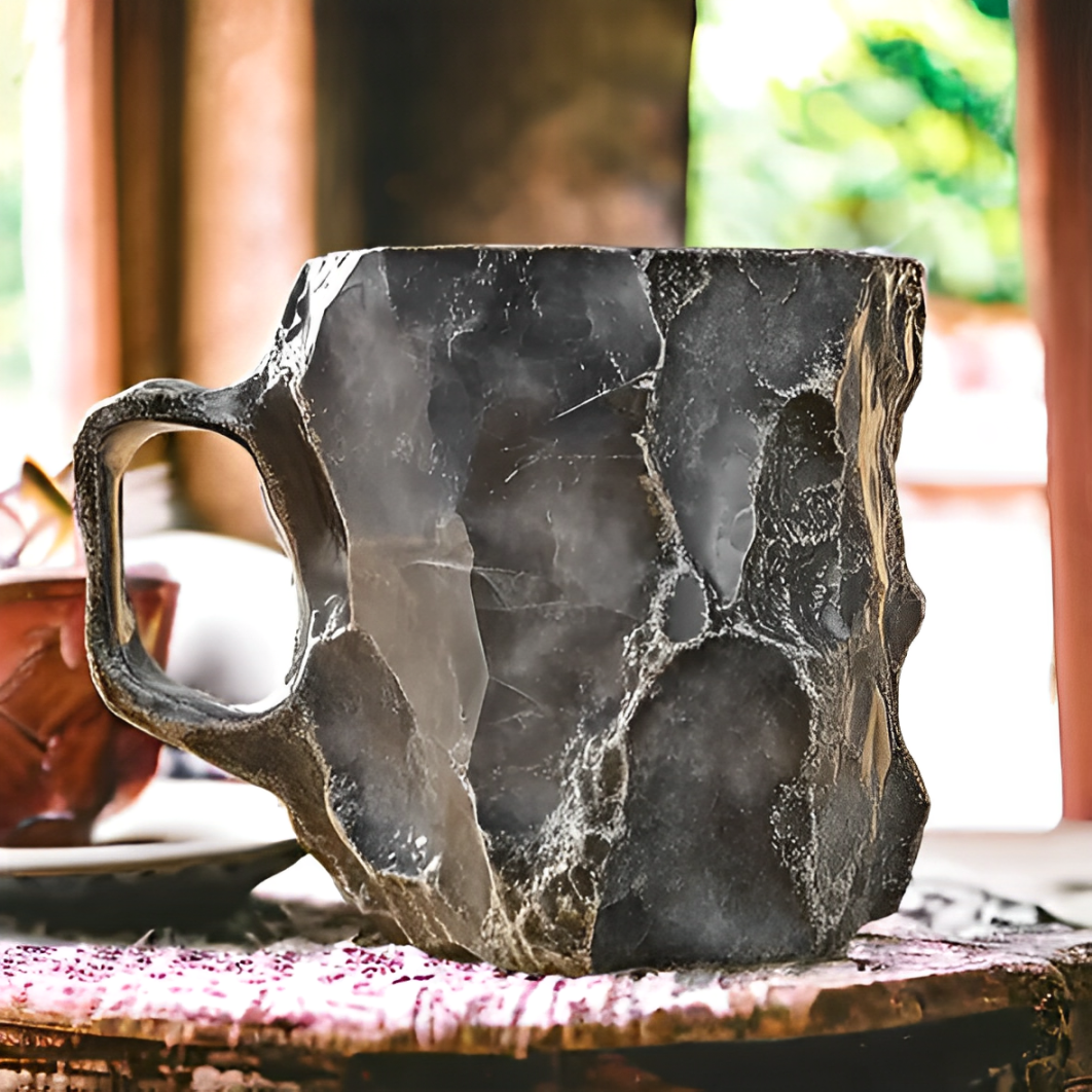 GemCup | Neue Mineral-Kristall-Kaffeetassen Grau Decorique.de