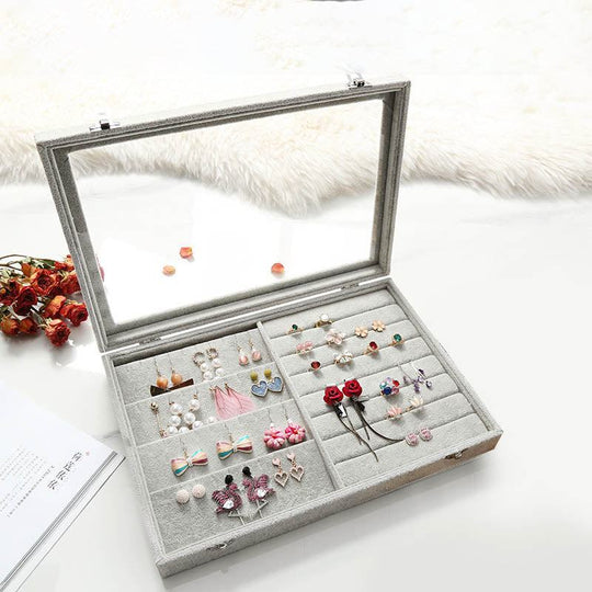 GemGleam | Samttrockenschmuckorganizer-Box Stil 10 Decorique.de