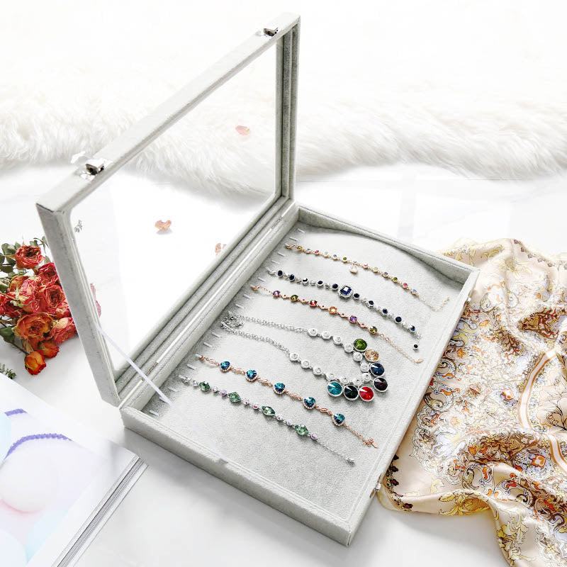 GemGleam | Samttrockenschmuckorganizer-Box Stil 2 Decorique.de