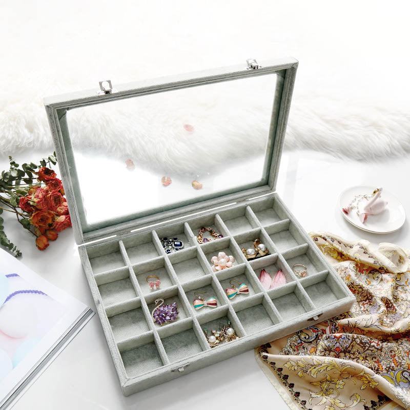 GemGleam | Samttrockenschmuckorganizer-Box Stil 3 Decorique.de