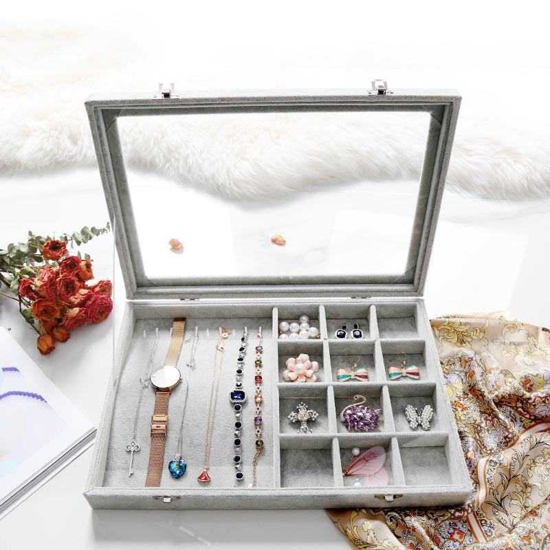 GemGleam | Samttrockenschmuckorganizer-Box Stil 6 Decorique.de