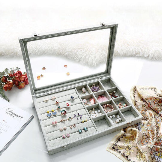 GemGleam | Samttrockenschmuckorganizer-Box Stil 7 Decorique.de