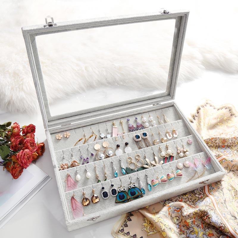 GemGleam | Samttrockenschmuckorganizer-Box Stil 9 Decorique.de