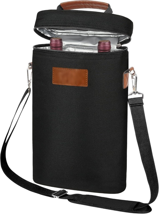 VinoCarry | Isolierte Doppel-Weinflaschen-Tasche – 1+1 GRATIS Aktion