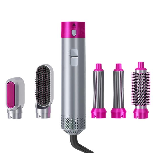 GlamAir | 5-in-1 Haarstyler – Schonend Trocknen & Formen Rosa Decorique.de
