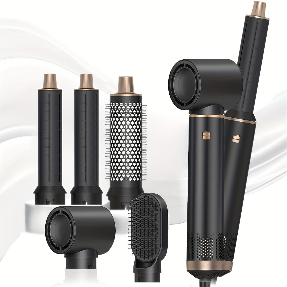 GlamFlow | 5-in-1 Haarstyler mit Aufsätzen für Locken & Glätten Decorique.de