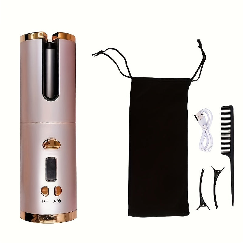 GlamGo | Kabelloser Lockenstab mit Schnellaufheizung & Auto-Off Decorique.de