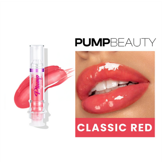 GlamPlus | Natürlicher Lip-Plumper Gloss Klassisches Rot Decorique.de