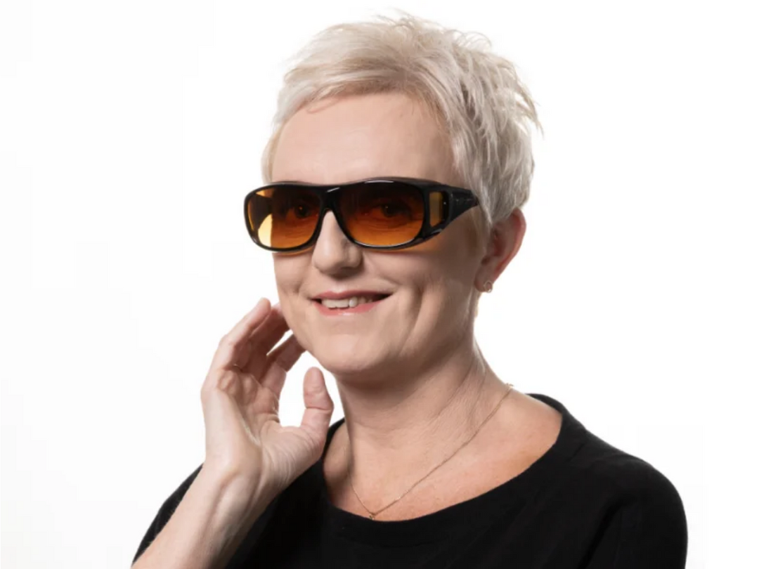 GlareCut | Nachtfahrbrille mit Orangetönung gegen Scheinwerfer Decorique.de