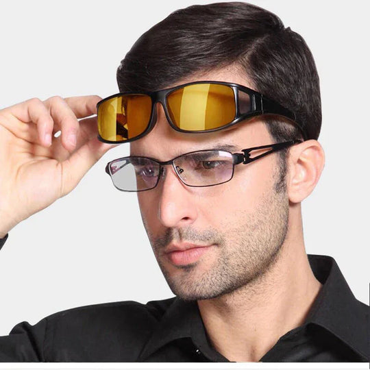 GlareCut | Nachtfahrbrille mit Orangetönung gegen Scheinwerfer Decorique.de