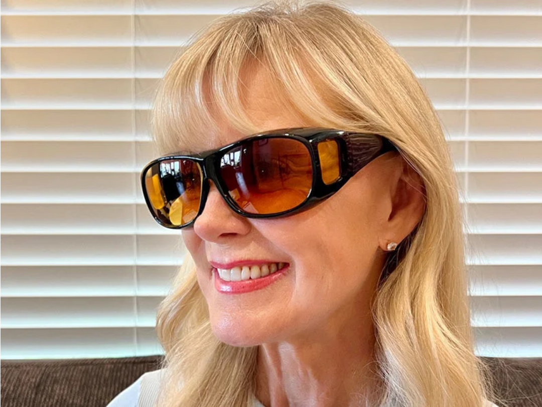 GlareCut | Nachtfahrbrille mit Orangetönung gegen Scheinwerfer Decorique.de