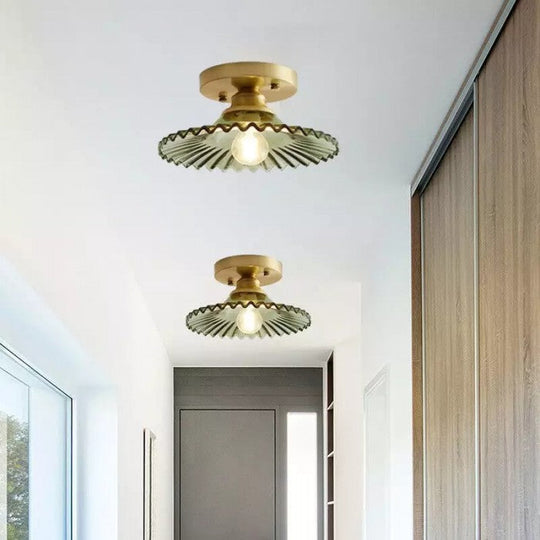 GlassBloom | Deckenleuchte – Vintage-Blütenblatt mit Klarglas-Design Decorique.de