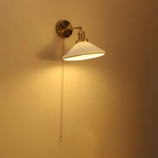 GleamCraft | Plissierte Wandleuchte Decorique.de