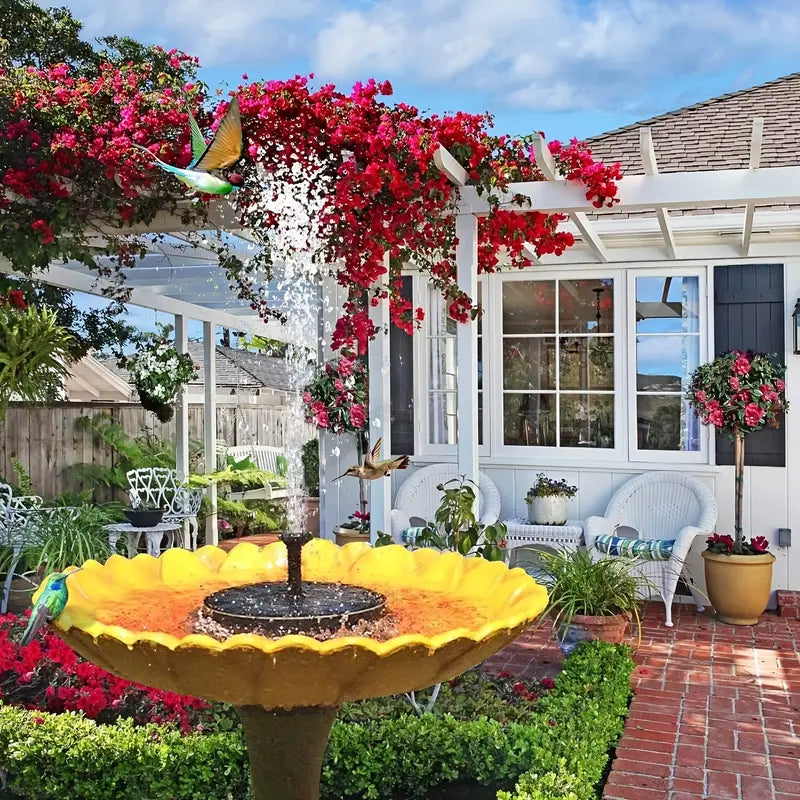 GlideSplash | Moderner & Luxuriöser Solar-Schwimmer Brunnen Decorique.de