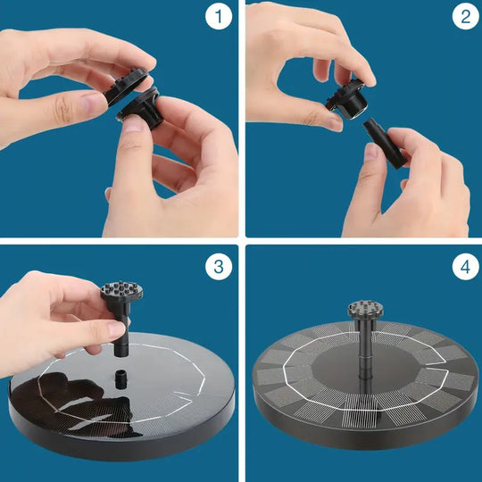 GlideSplash | Moderner & Luxuriöser Solar-Schwimmer Brunnen Decorique.de