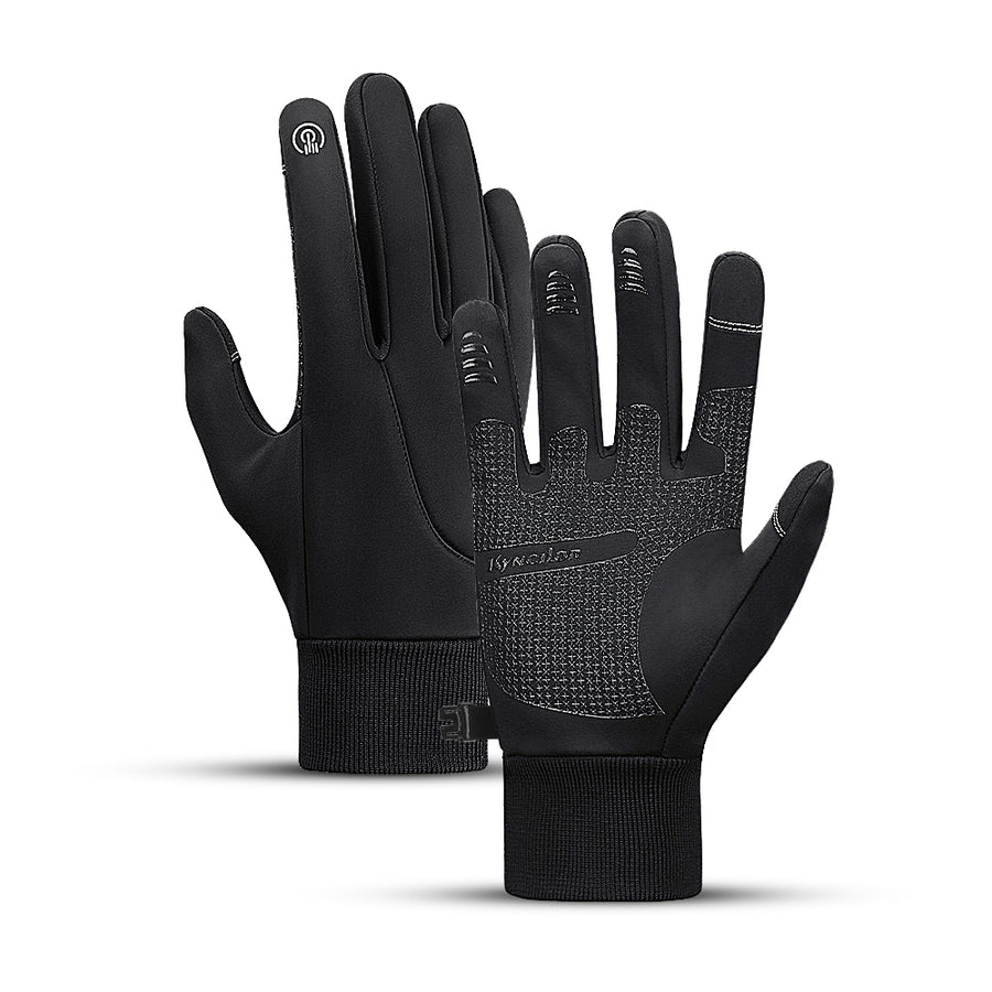 GlovePro | Wasserdichte Winterhandschuhe mit Fleece-Futter Schwarz Decorique.de