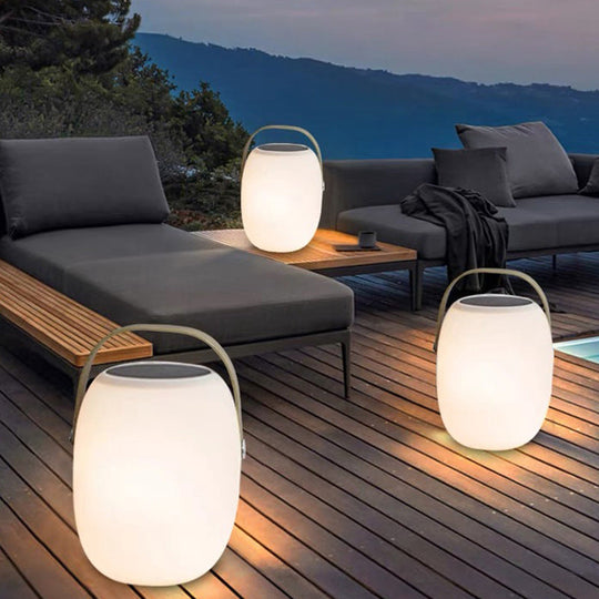 GlowBasket | Tragbare LED-Solarlaterne für draußen Groß Decorique.de