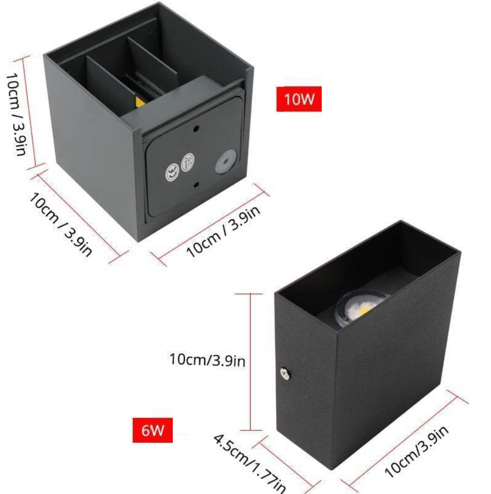 GlowCast | Wandleuchte – Energiesparende LED-Lösung für Innen & Außen Decorique.de