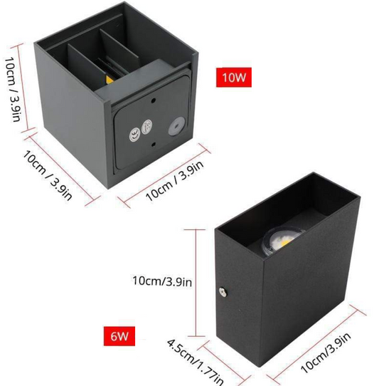 GlowCast | Wandleuchte – Energiesparende LED-Lösung für Innen & Außen Decorique.de