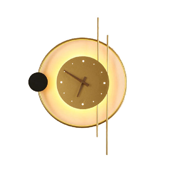 GlowClock | Moderne Wandleuchte mit Uhr Decorique.de