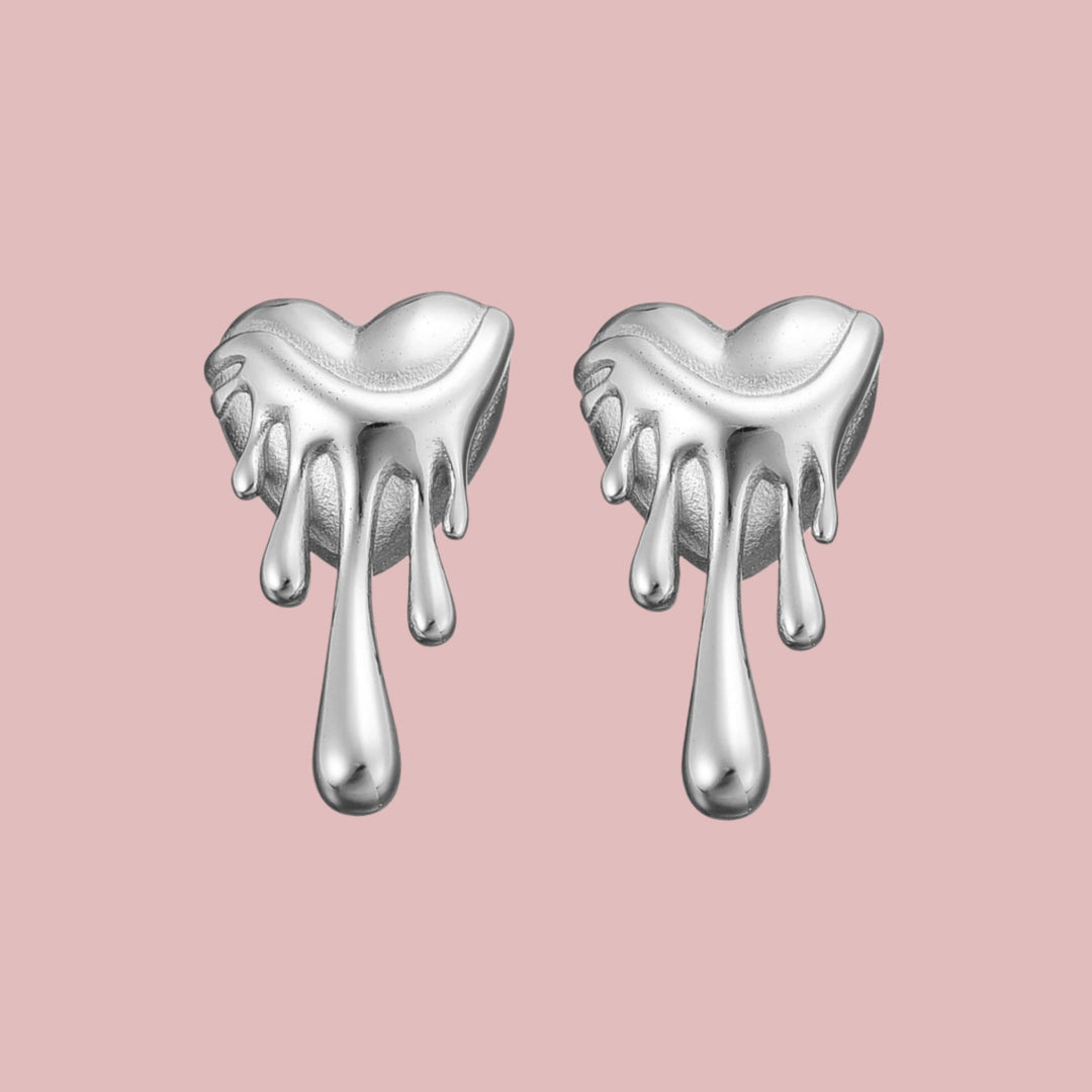 GlowDrop | Elegante Statement-Ohrringe für jeden Anlass Silber Decorique.de