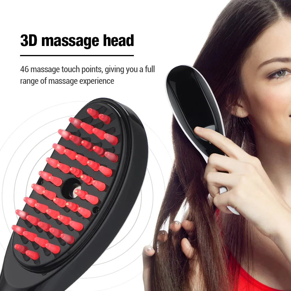 GlowGrow | Rotes Licht Massage-Kamm