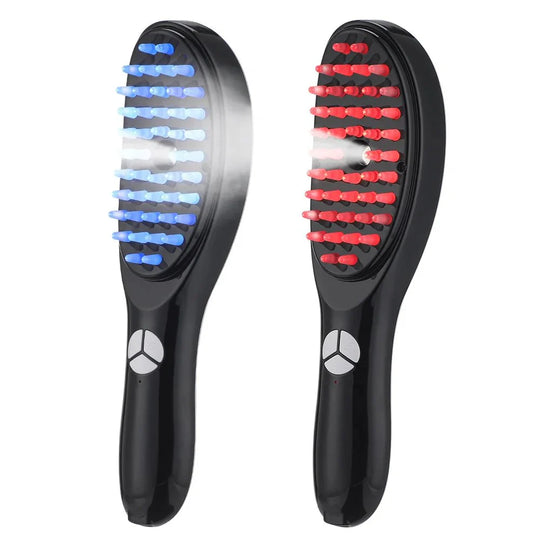 GlowGrow | Rotes Licht Massage-Kamm