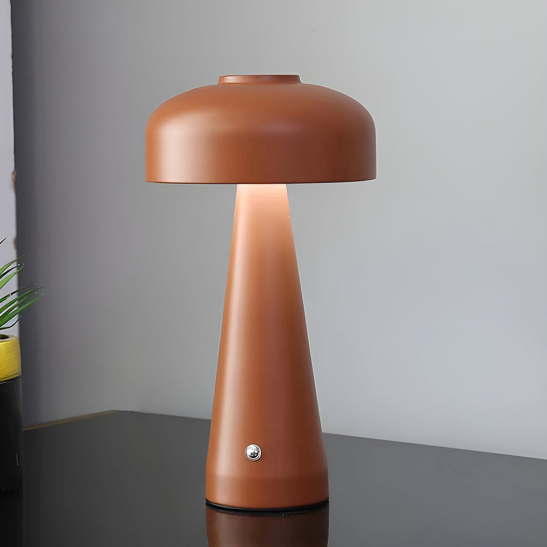 GlowLamp | Stilvolle Kabellose LED-Tischlampe Braun Decorique.de