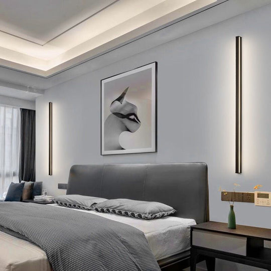 GlowLine | Minimalistische lineare wandleuchte led atmosphärische beleuchtung Decorique.de