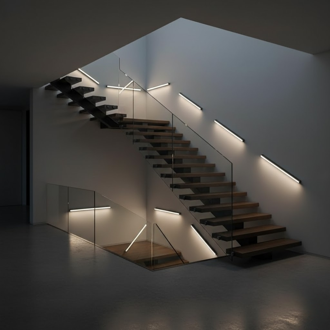 GlowLine | Minimalistische lineare wandleuchte led atmosphärische beleuchtung Decorique.de