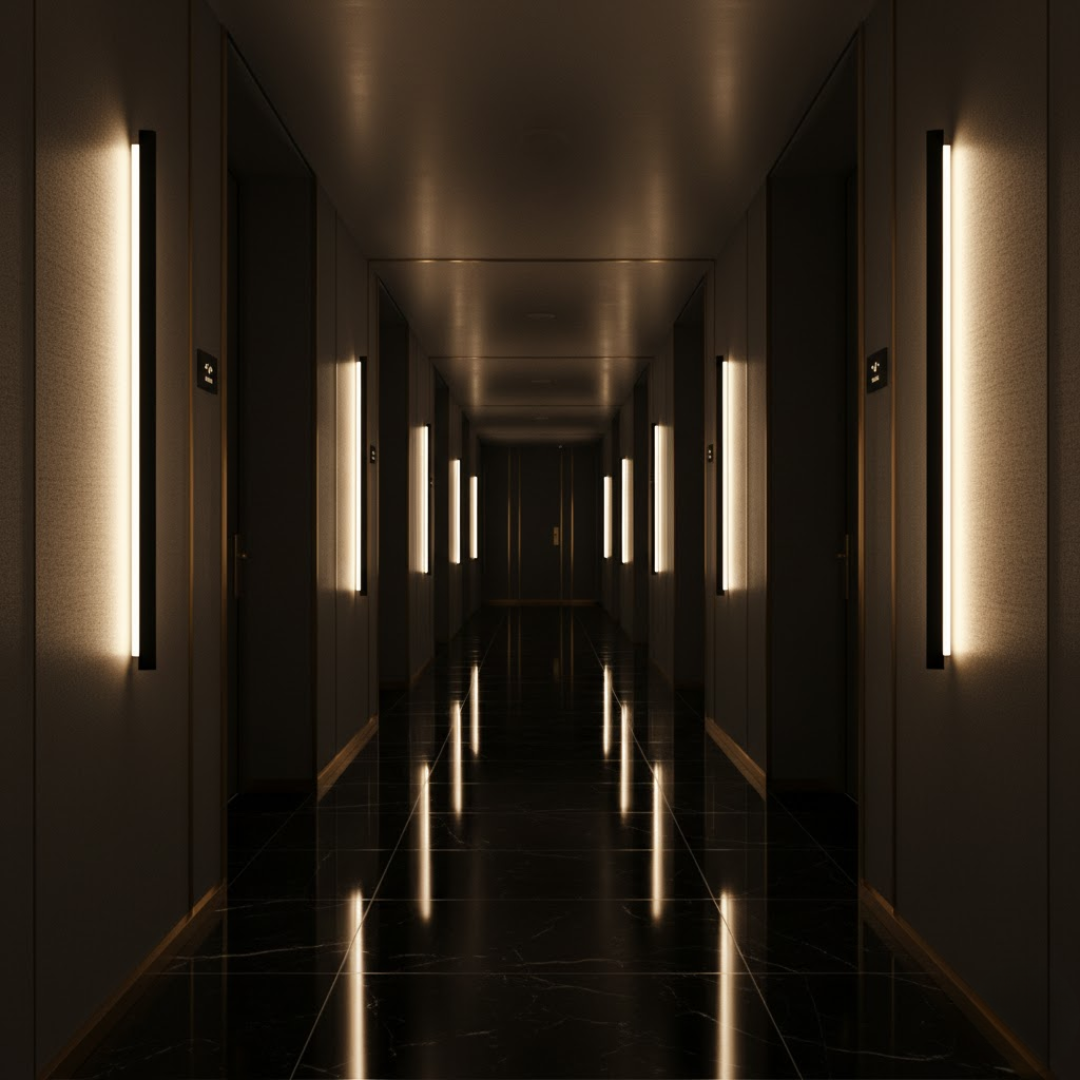 GlowLine | Minimalistische lineare wandleuchte led atmosphärische beleuchtung Decorique.de