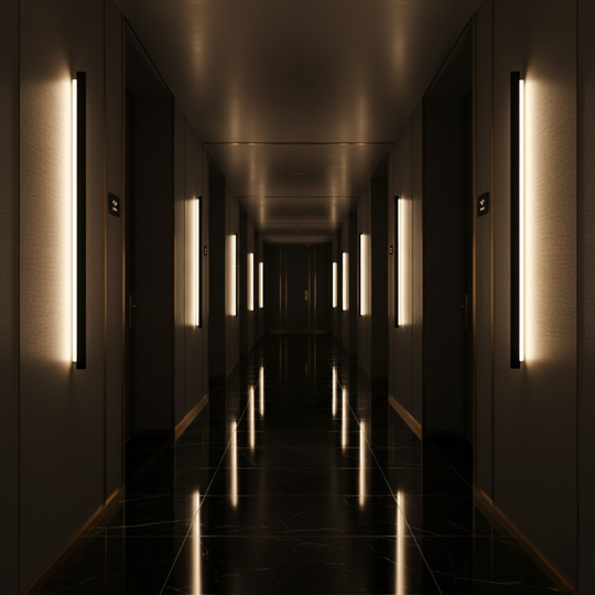 GlowLine | Minimalistische lineare wandleuchte led atmosphärische beleuchtung Decorique.de