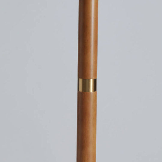 GlowLodge | Japanische Vintage Blume Massivholz Eisen Stoff 1-Licht Stehlampe Decorique.de