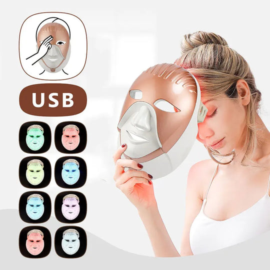 GlowMask | 7-Farbige LED-Hauttherapie Decorique.de